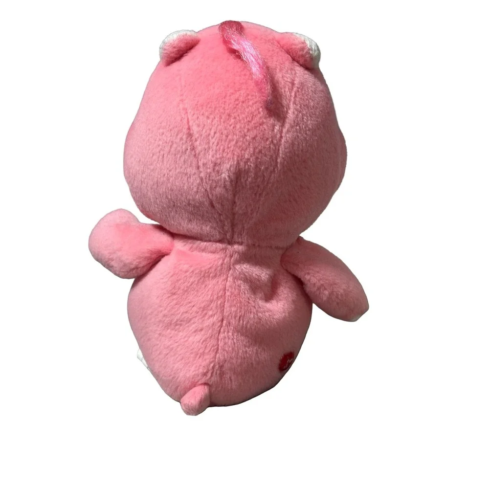 Care Bears‎ Love-a-Lot Pink Plush 2002 Play Along Interlocking Hearts 8 inch